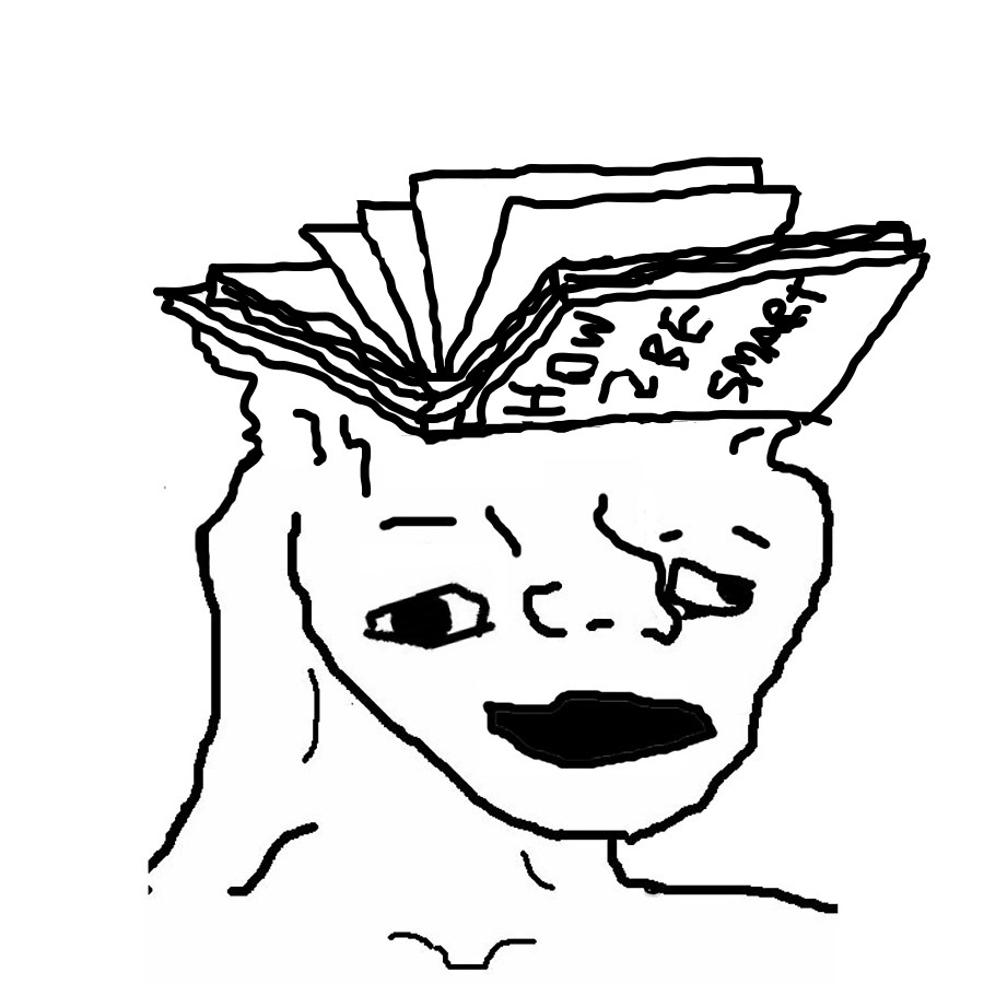 Brainlet book how to be smart — Brainlet meme