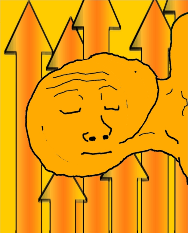 Orange wojak sideways — Wojak meme