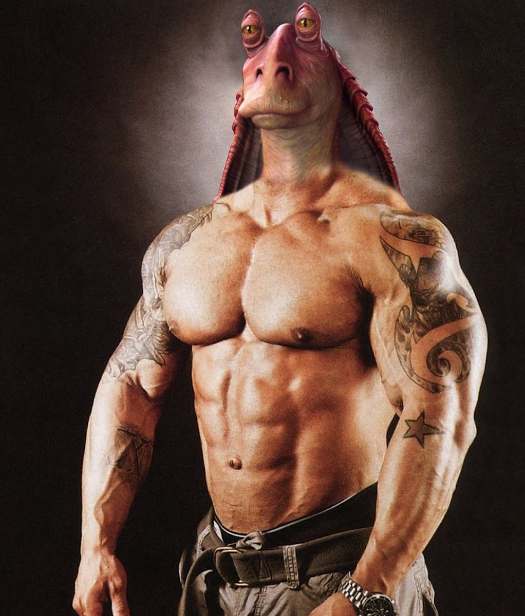 Steroid jar jar binks — Reaction meme