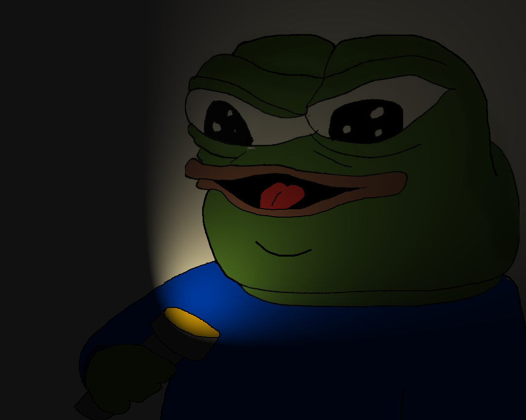 Pepe flashlight — Pepe meme