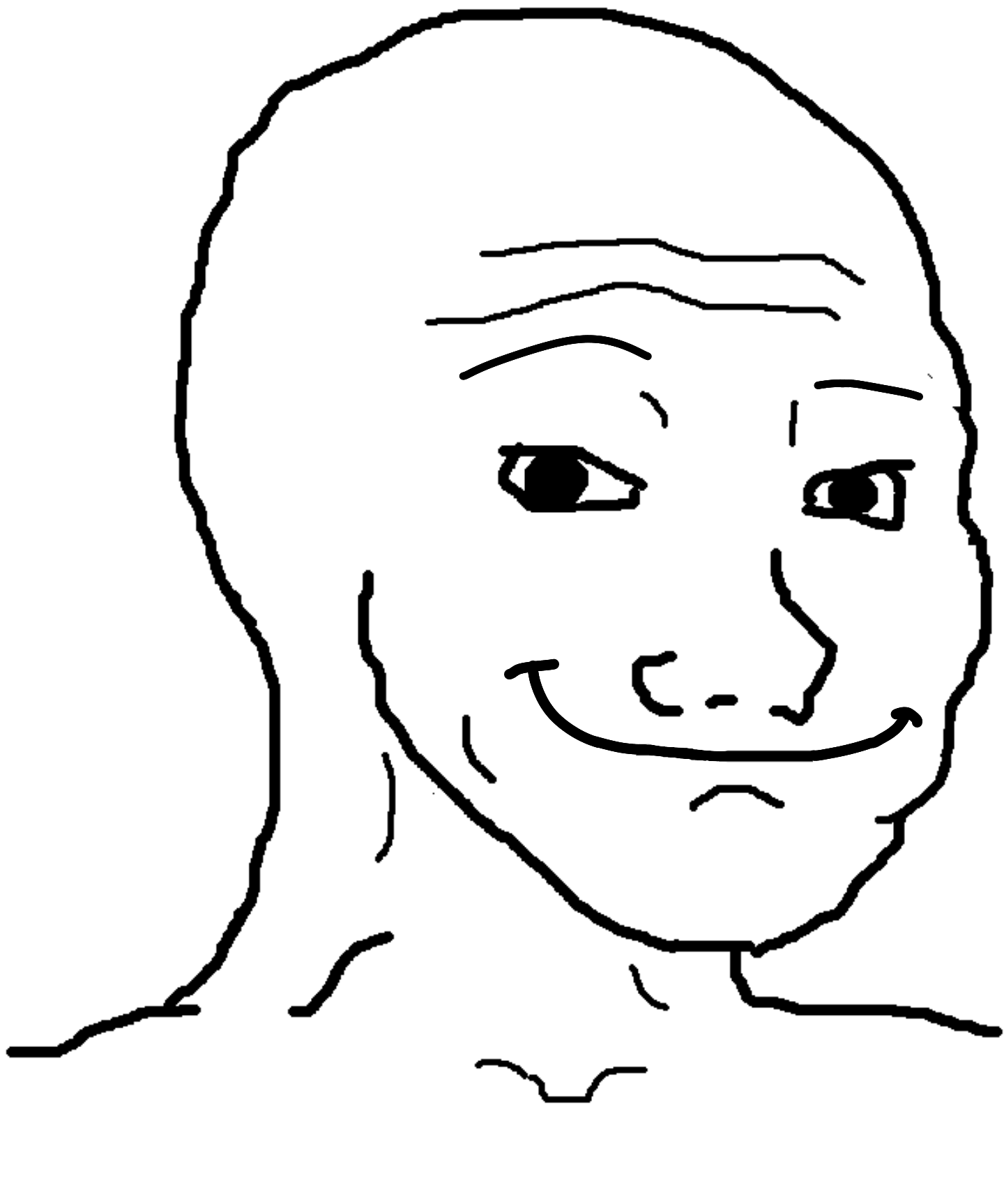 Wojak big smile — Wojak meme