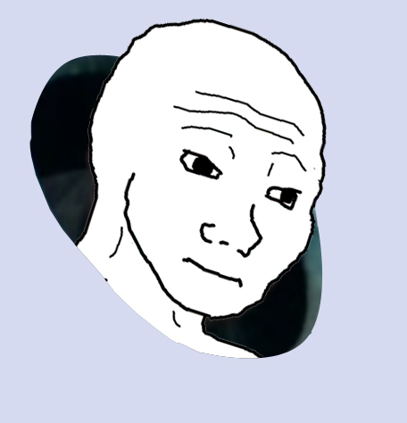 Wojak head hole — Wojak meme