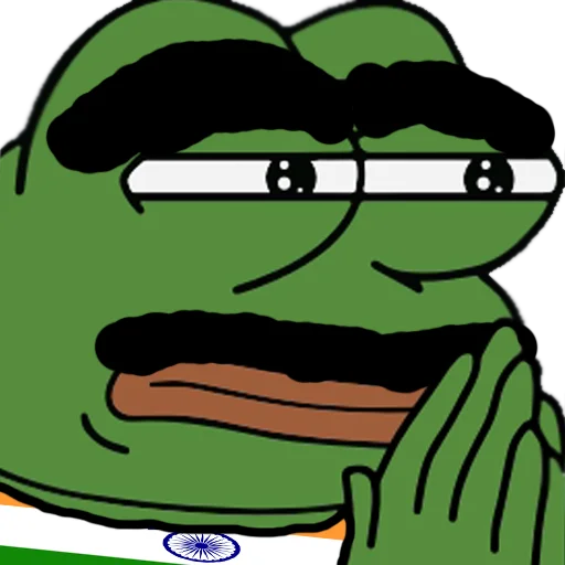Suspicious prayer Jeet Degen sticker — Sticker Packs meme