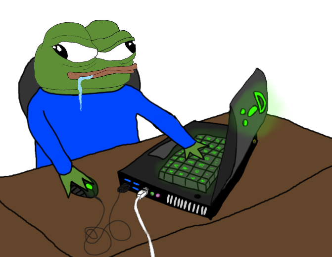Pepe plays games — Pepe meme