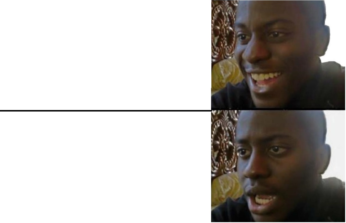 Disappointed Black Guy meme template — Templates meme