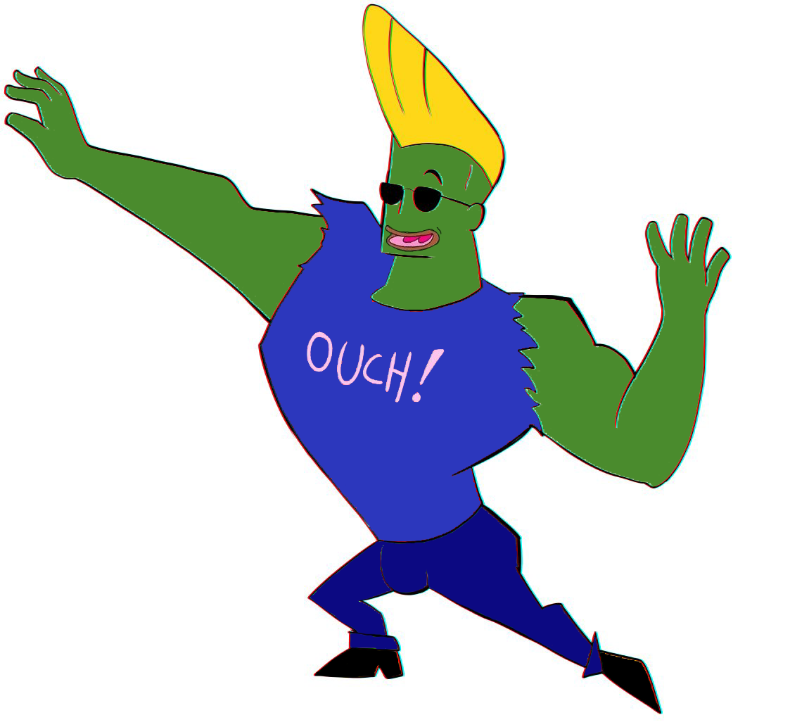 Pepe johnny bravo chad — Pepe meme