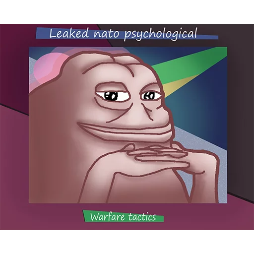 Psychological warfare poster Groyper sticker — Sticker Packs meme