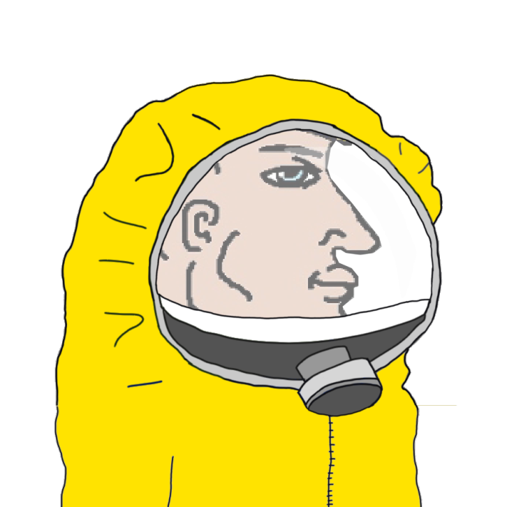 Chad in hazmat suit — Reaction meme