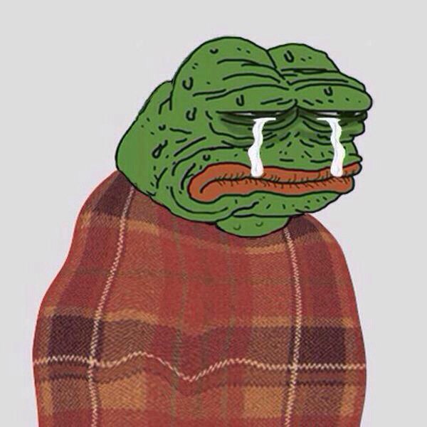 Pepe old crying comfy — Pepe meme