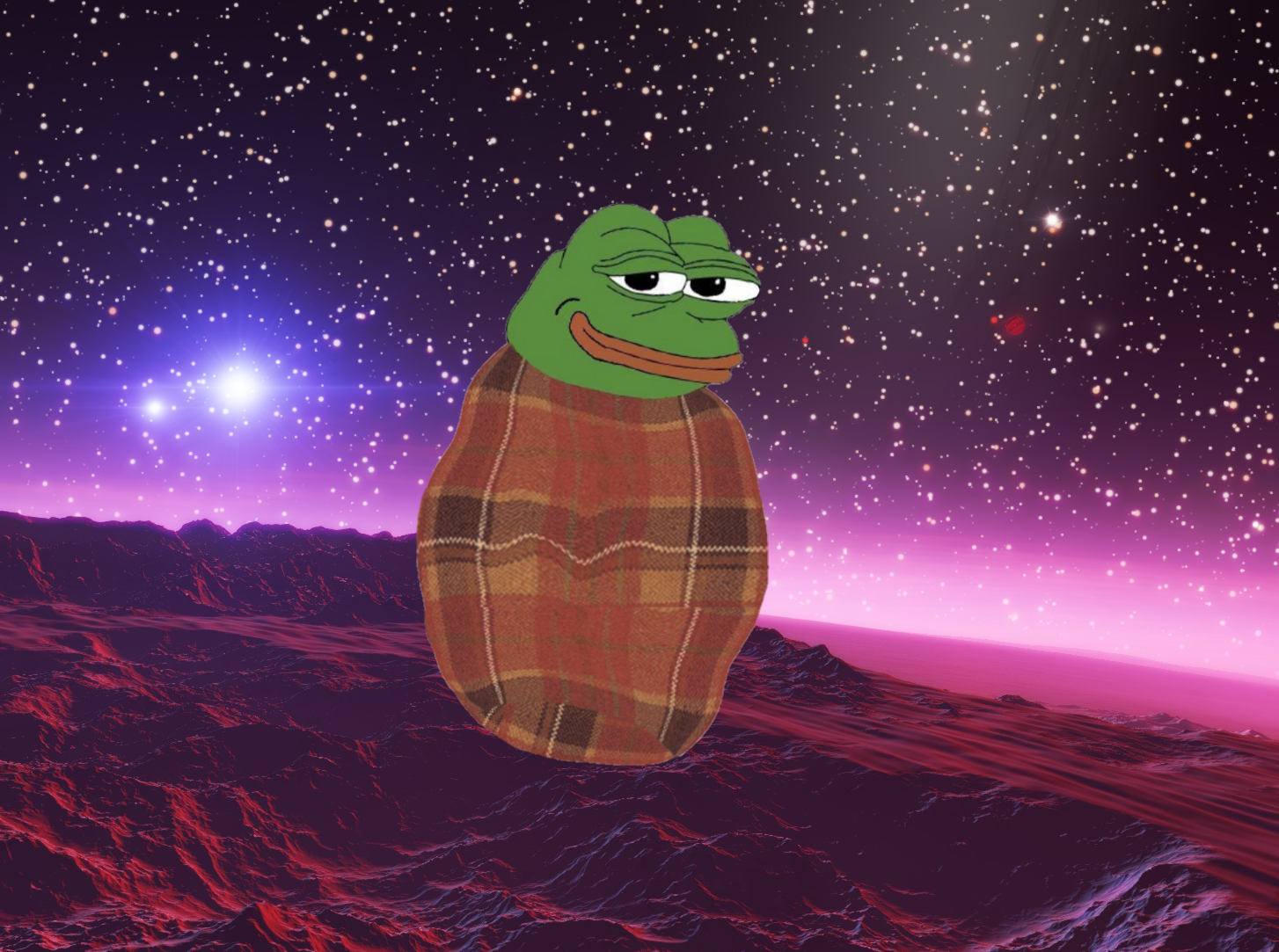 Pepe comfy galaxy — Pepe meme