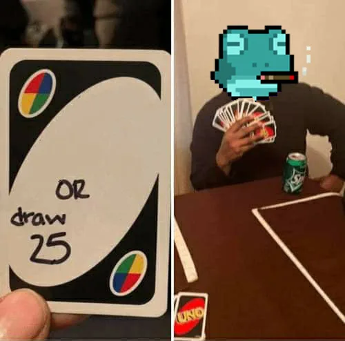 UNO Frog — Templates meme