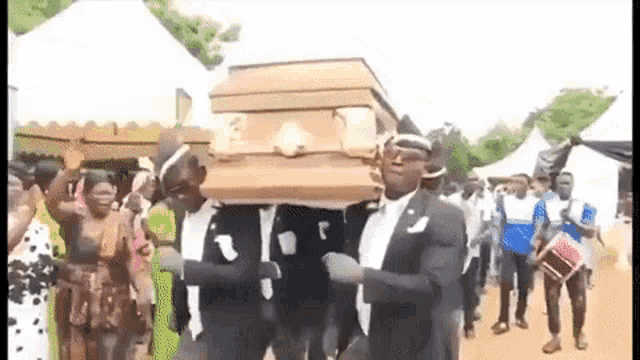 Coffin Dance Pallbearers Marching Forward — Reaction meme