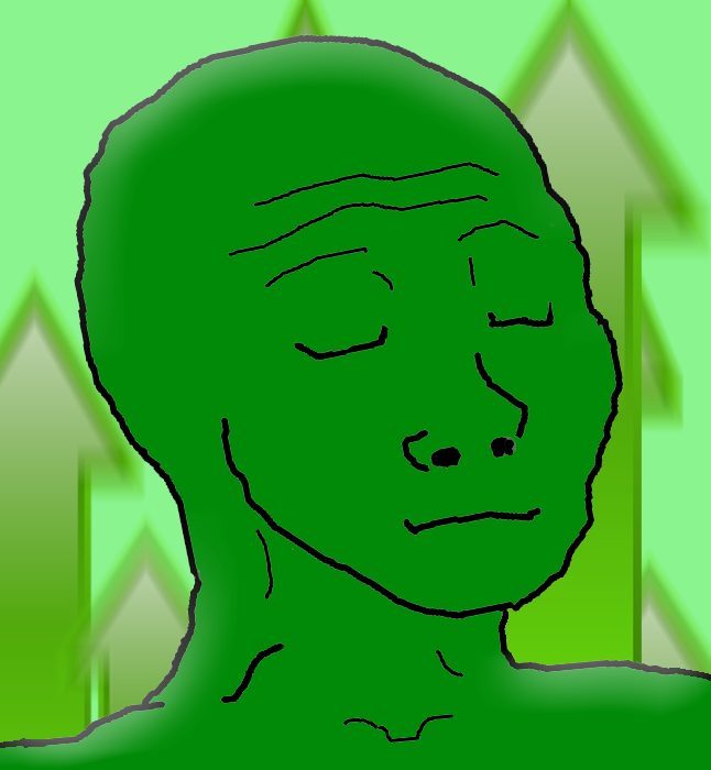 Green wojak up arrows — Wojak meme