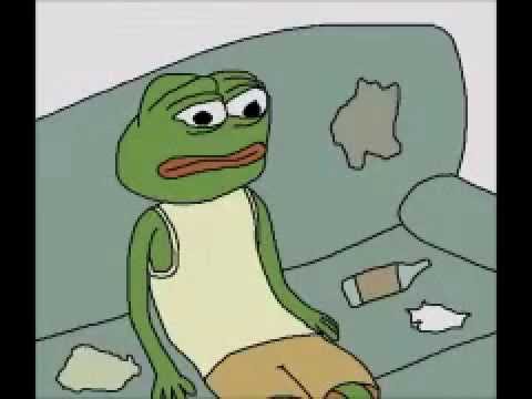 Pepe depressed couch — Pepe meme