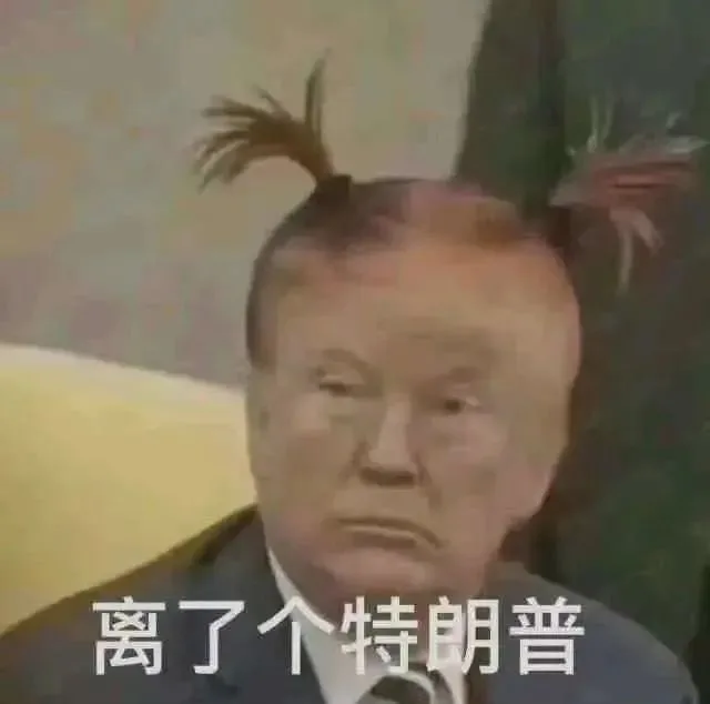 离了个特朗普 — Reaction meme