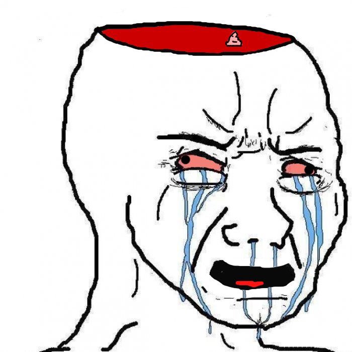 Brainlet wojak mini brain — Brainlet meme