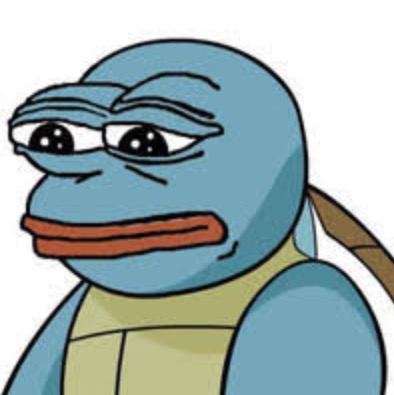 Pepe squirtle sad face — Pepe meme