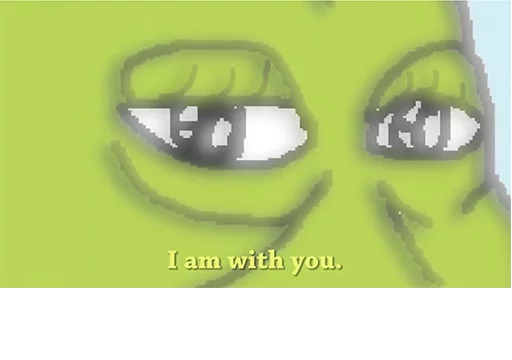I am with you meditation Groyper sticker — Sticker Packs meme