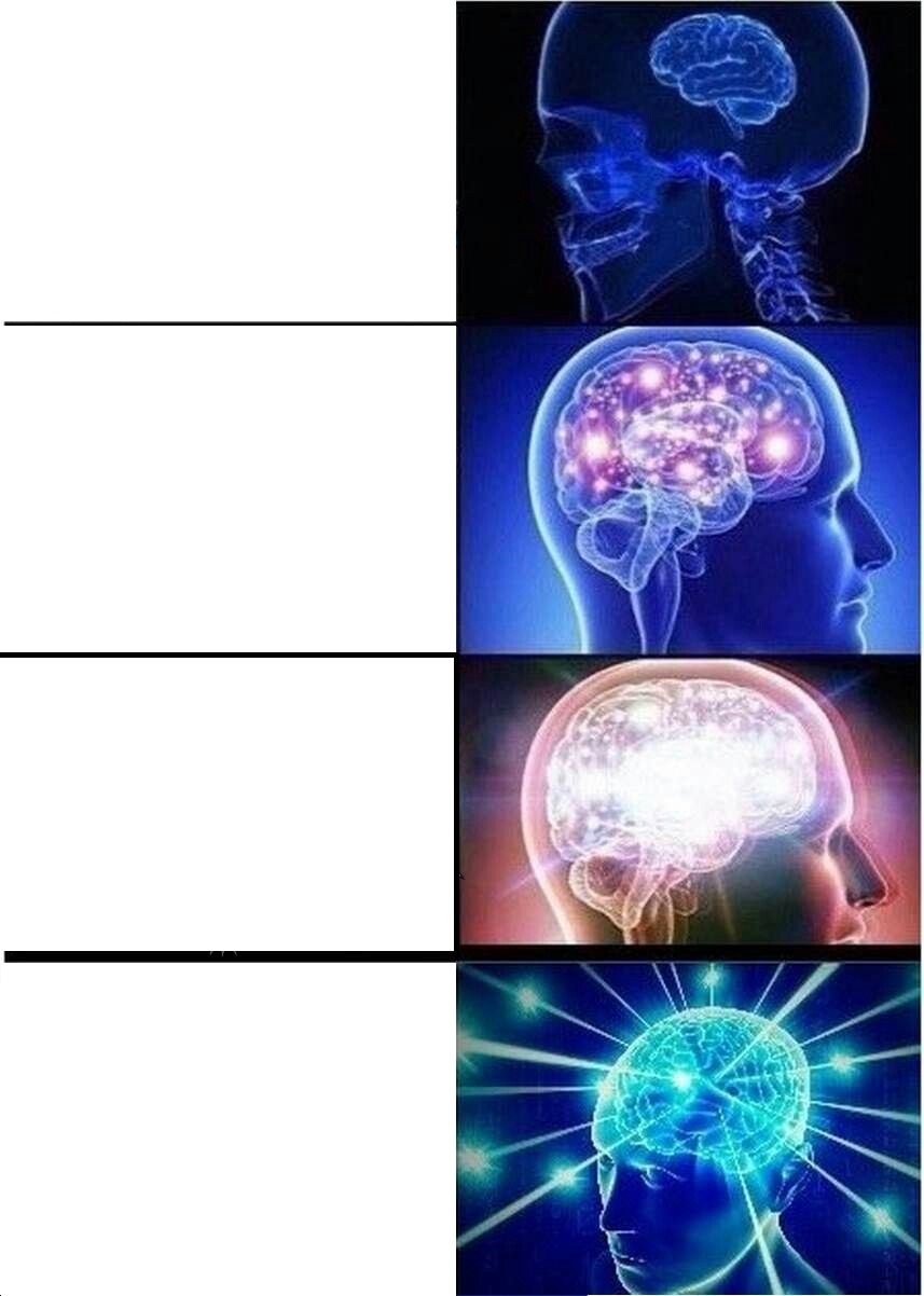 Expanding Brain meme template — Templates meme