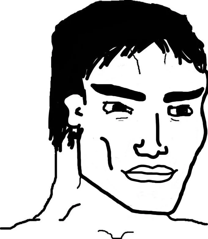 Qt chud — Wojak meme