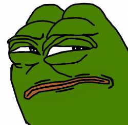 Pepe unsure side eye — Pepe meme