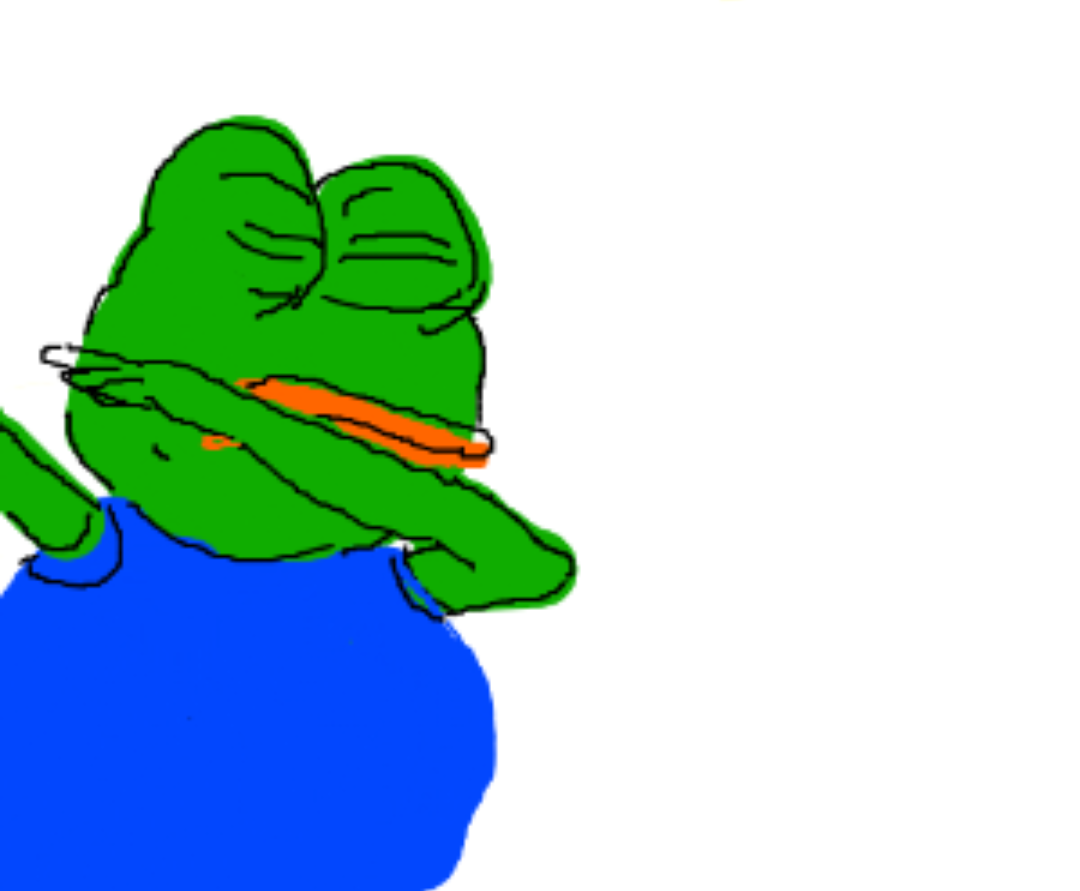 Pepe type guy dabbing — Pepe meme