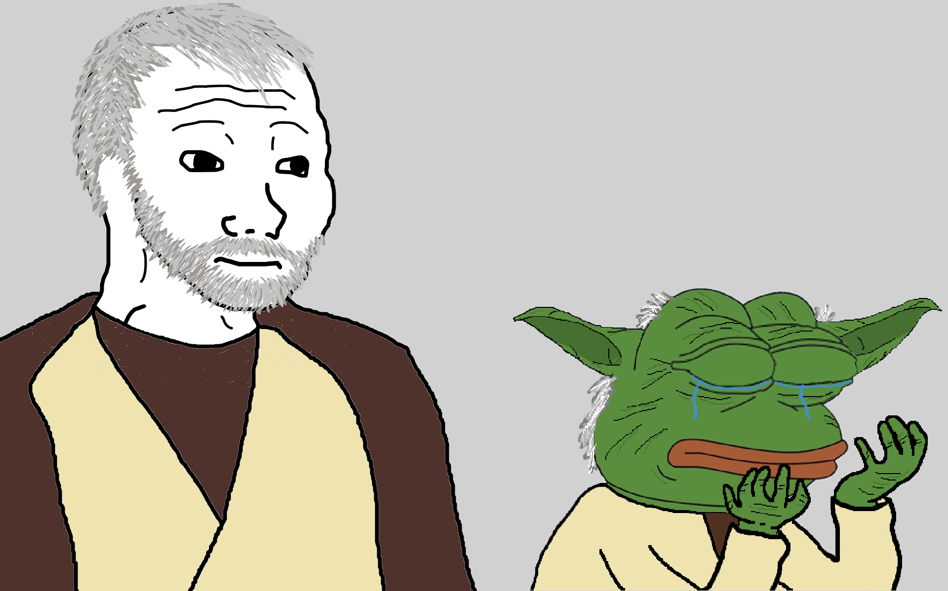 Wojak obi wan yoda pepe — Wojak meme