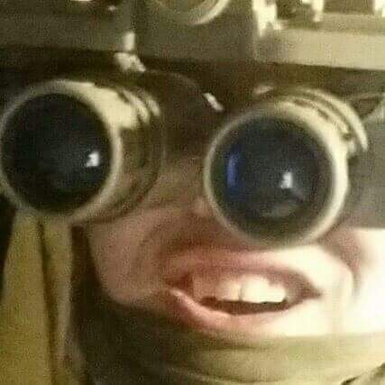 Night vision goggles funny face — Reaction meme
