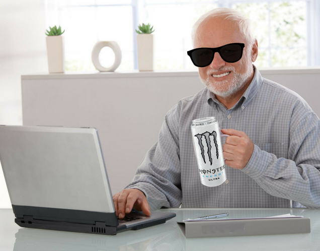 Boomer harold at computer — Boomer meme