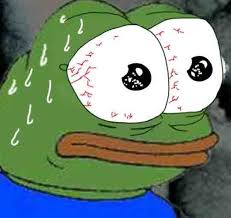 Pepe really scared — Pepe meme