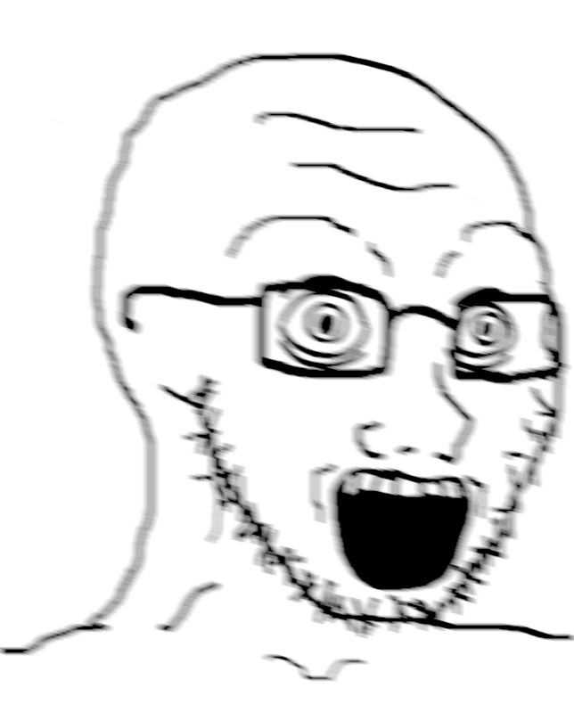 Wojak soy boy large eyes — Wojak meme