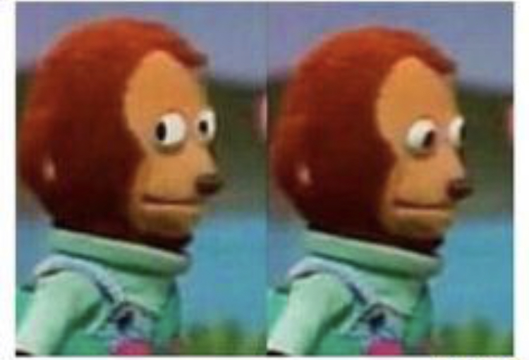 Side eye teddy meme template — Templates meme