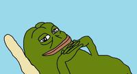 Pepe lounging — Pepe meme