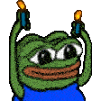 Pepe Waving Candle — Reaction meme