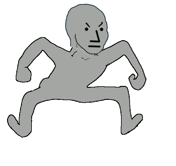 Wojak npc temper tantrum — Wojak meme