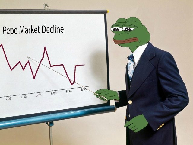 Pepe market decline graph — Pepe meme