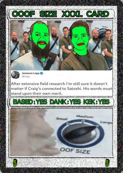 OOOFSIZECARD — BSV meme