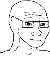 Wojak box frame glasses — Wojak meme