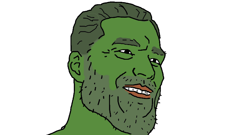 Chad pepe skin — Reaction meme
