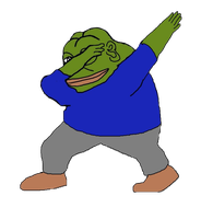 Pepe large dabbing — Pepe meme