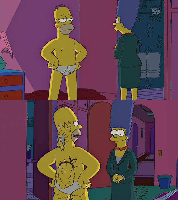 Homer Simpson's Back Fat meme template — Templates meme