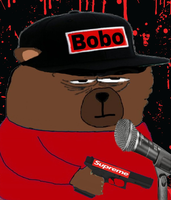 Bobo singing holding supremem glock — Bobo meme