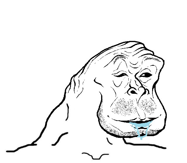 Brainlet ape — Brainlet meme