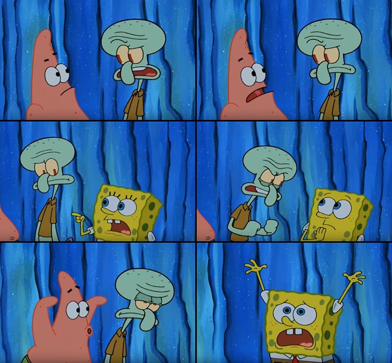 Stop it, Patrick! You're Scaring Him! meme template — Templates meme