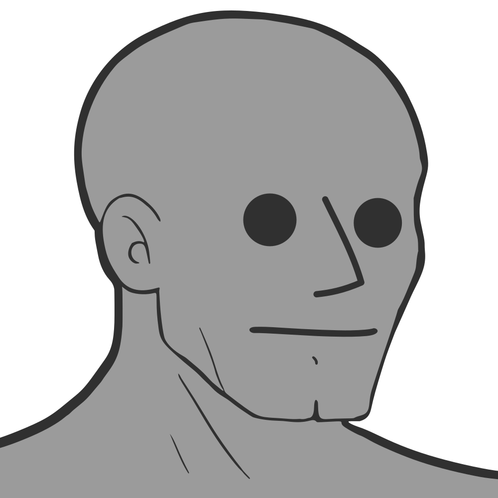 Nujak npc no expression — Wojak meme