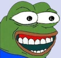 Pepe laughing big teeth — Pepe meme