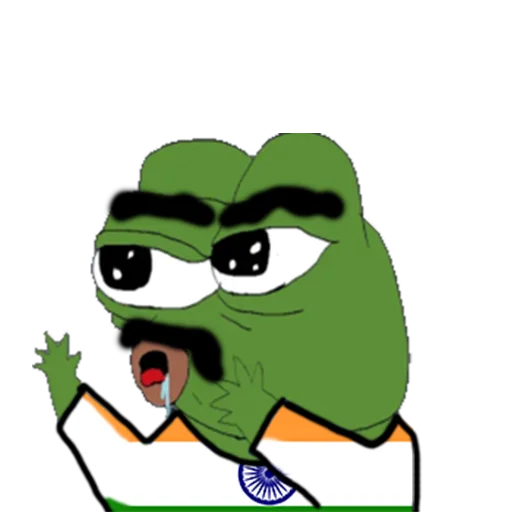 Shouting flag shirt Jeet Degen sticker — Sticker Packs meme