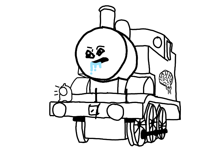 Brainlet thomas tank engine — Brainlet meme