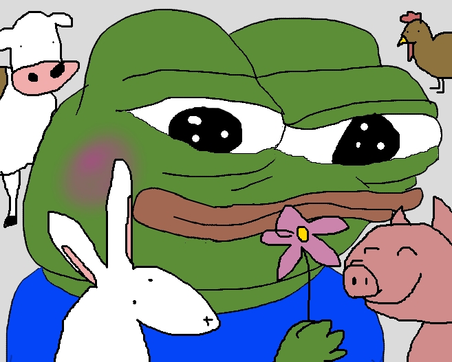 Pepe flowers animals — Pepe meme