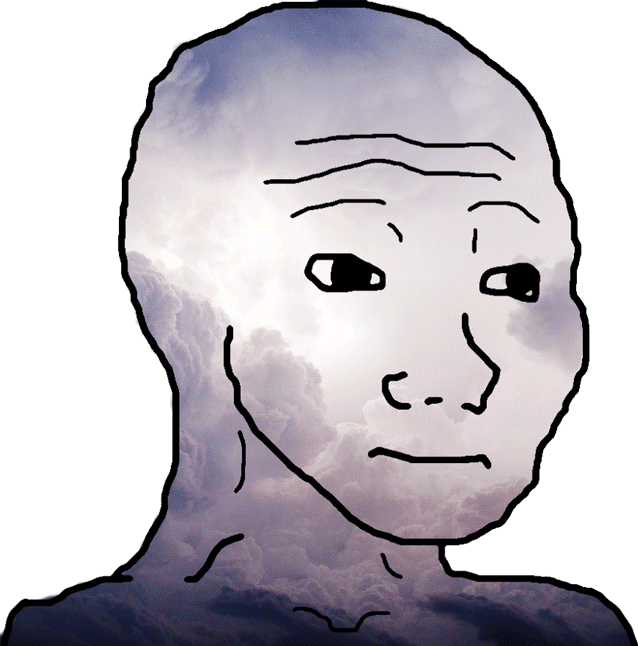 Wojak thunder face — Wojak meme